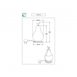 FabasLuceWilmaLEDtafellamporanjemessingbolvormigdimbaar