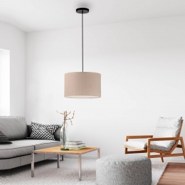 JUSTLIGHTGmbHJUSTLIGHTGroenehanglampDurotextielbeige