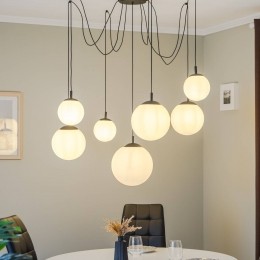 TKLightingHanglampEsmeopaalglas7-lampsgedecentraliseerd