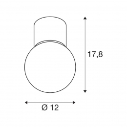 SLVVarytbadkamerplafondlampwitaluminium12cm