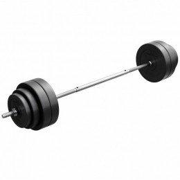 GyroneticsHalterset60kg-Kunststof-25mm-Halterstangmetgewichten-GorillaSports