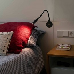 FAROBARCELONALEDwandlampPixiemetflexibelearmzwart