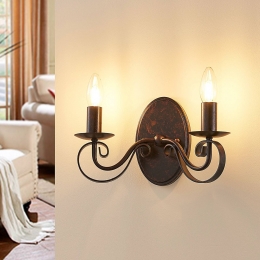 LucandewandlampCaleb2-lampsroestkleurigmetaalE14