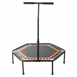 FitnessTrampoline-Oranje-100cm-Metverstelbaarhandvat-GorillaSports