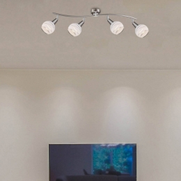 GloboElliottplafondspotmatnikkellengte70cmmetaal