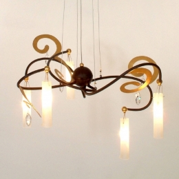 HollnderMooieLEDhanglampCasinomet5lampen