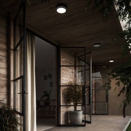 NordluxLEDbuitenwandlampAvaSmartzwart