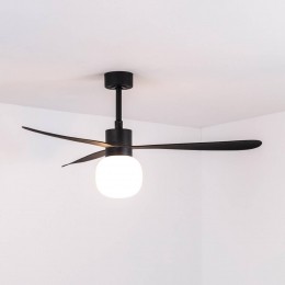 FAROBARCELONAPlafondventilatorAmeliaBallLEDlampzwart