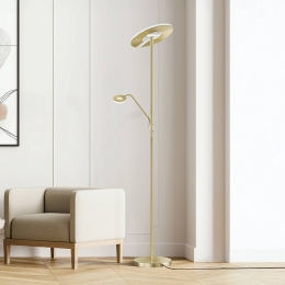 FISCHERHONSELLEDvloerlampDentmessingkleurig180cmCCT2-lamps