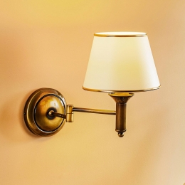 JupiterWandlampBirminghamgepatineerdmetscharnierarm