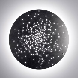 FabbianLensLEDwandlamp90cmgebruineerd