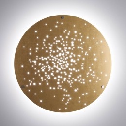 FabbianLensLEDwandlamp90cmbrons