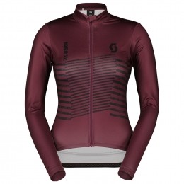 SCOTTDamestruimetlangemouwenRCTeamWarmGraphicsdamesfietsshirtmetlange