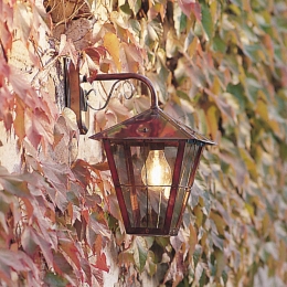 KonstsmideBuitenwandlampFenixinkoperhangend