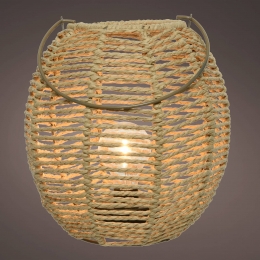 KaemingkLEDtafellamp898043lantaarngevlochtentouw