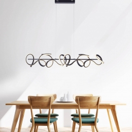 JUSTLIGHTGmbHCurlsLEDhanglampzwartmetaal99cmlangdimbaar