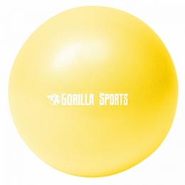 MiniPilatesBal-Fitnessbal-28cm-Geel-GorillaSports
