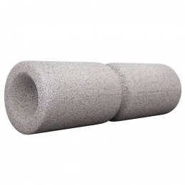 FoamRoller13cm-Fascia-Massage-Fitness-Pilates-Yoga-Grijs-GorillaSports