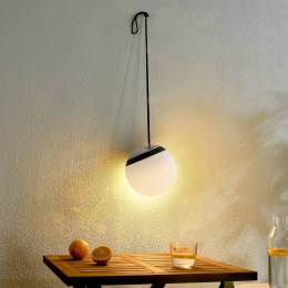 LindbyLEDbuitenhanglampEleiaRGBW20cmoplaadbarebatterij