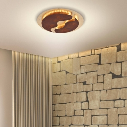PaulNeuhausLED-plafondlichtNevisrond50cmbruin-goud