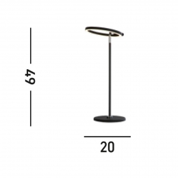 SearchlightSpaceLEDtafellampzwartmetaal