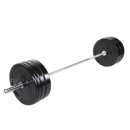 OlympischeHalterset140kg-Gewichtenmethalterstang-Bumperplates-50mm-GorillaSports