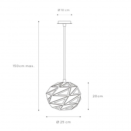 LucideHanglampMalungazwart-goud