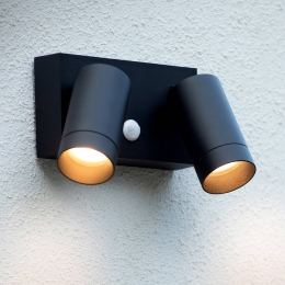 LucideBuitenwandspotTaylorSensor2-lampszwart