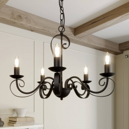 LindbyShervanKroonluchter5-lampsbruin