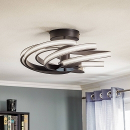 DomiluceZoyaLEDplafondlampzwart