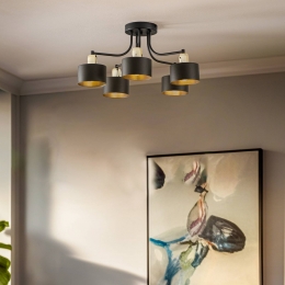 DomilucePlafondlampHelixzwart5-lamps