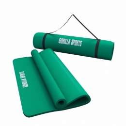 YogamatDeluxe-Groen-190x100x15cm-YogaMat-GorillaSports