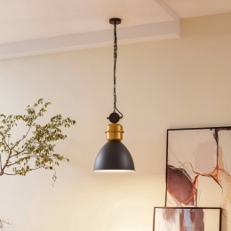 LucandehanglampKaeloriazwartmessingaluminium35cm