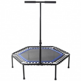 FitnessTrampoline-Blauw-100cm-Metverstelbaarhandvat-GorillaSports