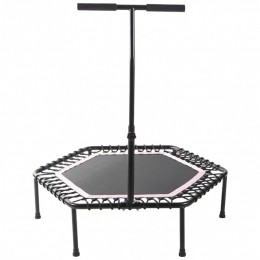 FitnessTrampoline-Roze-100cm-Metverstelbaarhandvat-GorillaSports