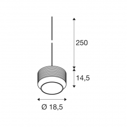 SLVPantiloRope19hanglampbruinambergoudglas19cm