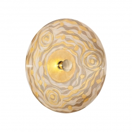 austroluxKolarzLunawandlampcrmekleurig62cmglasmetaal