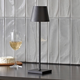 SigorNuindieLEDoplaadbaretafellampUSB-CzwartIP54dimbaar