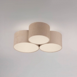 JUSTLIGHTGmbHJUSTLIGHTGroeneDuroplafondlamptextiel3-lamps