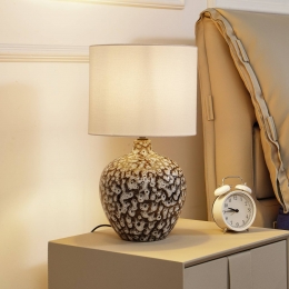 LindbytafellampThalassiazwartwit26cmkeramiek