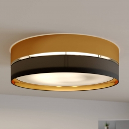 TKLightingPlafondlampHiltonzwartgoud60cm