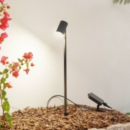 LindbyLEDlampopzonne-energieMyriczwartaluminium3000K