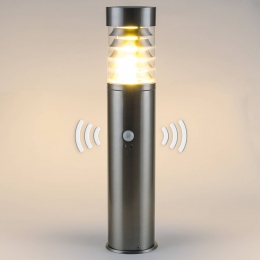 HeitronicSensor-sokkellampSaturnroestvrijstaalhoogte50cm