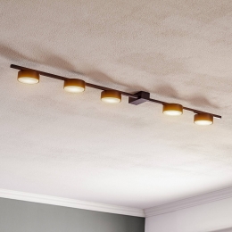 NowodvorskiLightingPlafondlampPillsVzwart5-lamps