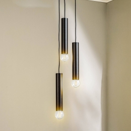 NowodvorskiLightingHanglampBatonzwart3-lamps