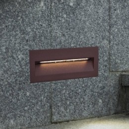 LucandeLEDwandinbouwlampLoya23x8cmroestIP54