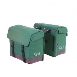 DubbeleFietstasNaturalGroen