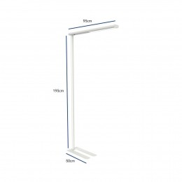 LEDkantoorvloerlampMAULjetwithoogte195cm