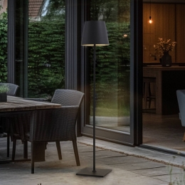 LucandeterraslampAndreigrijs150cmhoogIP54E27