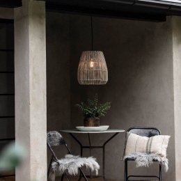 PRHomebuitenhanglampSaigongrijs38cmsnoer25m